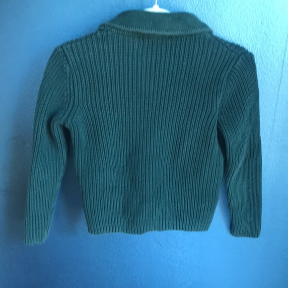 Elegant green button down sweater. - Picture 2 of 2